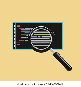 Zoom in concept design. Searching icon. Magnifier icon.