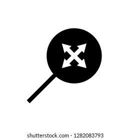 zoom to extents filled icon vector