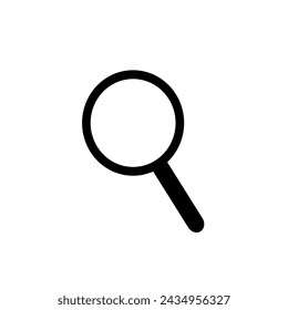 Zoom find icon symbol image vector. Illustration of the search lens design image.