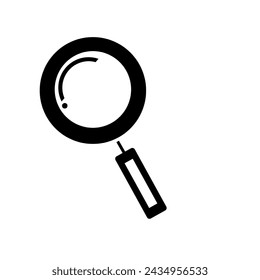 Zoom find icon symbol image vector. Illustration of the search lens design image.