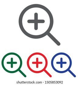 zoom focus icon vector illustration