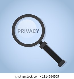 zoom GDPR data privacy on blue background network protection of personal storage General Data Protection Regulation concept