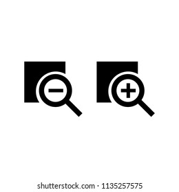 zoom glass icon sign 