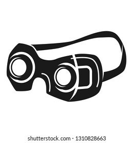 Zoom glasses icon. Simple illustration of zoom glasses vector icon for web design isolated on white background