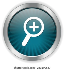 zoom in glossy icon