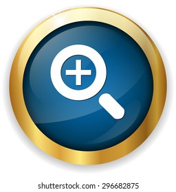 zoom in glossy icon