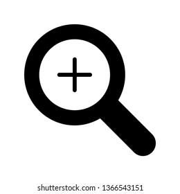 zoom in glyph icon