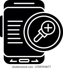 Acercar el diseño de iconos de estilo de glifo