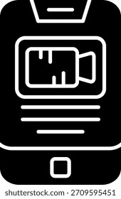 Diseño de icono de estilo de glifo de zoom