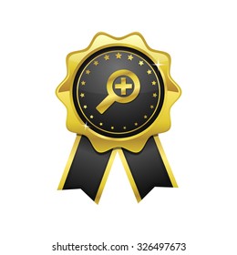 Zoom In golden Vector Icon Design