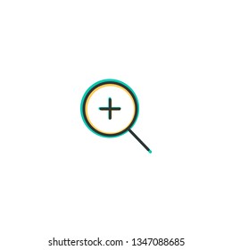 Zoom in icon design. Essential icon vector illustration