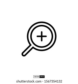 Zoom in  icon, design inspiration vector template for interface and any purpose