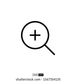 Zoom in  icon, design inspiration vector template for interface and any purpose