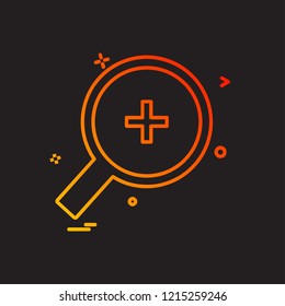 Zoom icon design vector
