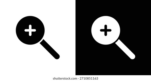 Vergrößern Sie die Vektorsammlung für das Symboldesign. flache Symbole.
