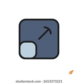 zoom icon is designed in a visually appealing and easily recognizable style. It’s suitable for various visual needs such as apps, presentations, digital media, or other graphic design projects.