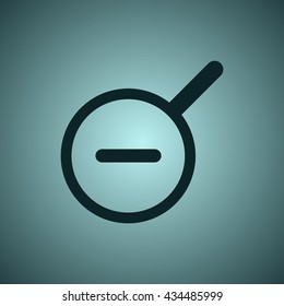 Zoom icon, flat design style