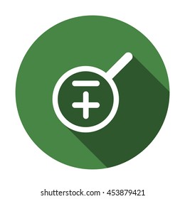 Zoom icon, flat design style
