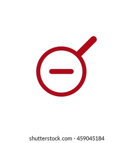 Zoom icon, flat design style
