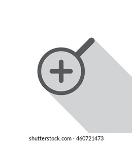 Zoom icon, flat design style
