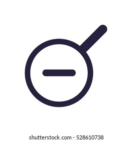 Zoom icon, flat design style