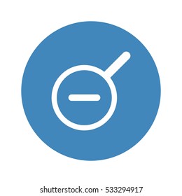 Zoom icon, flat design style
