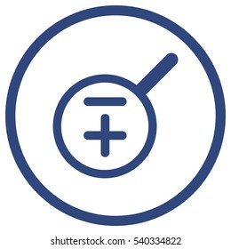 Zoom icon, flat design style