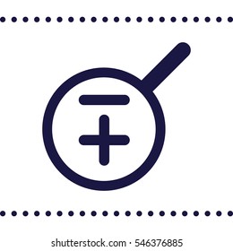 Zoom icon, flat design style