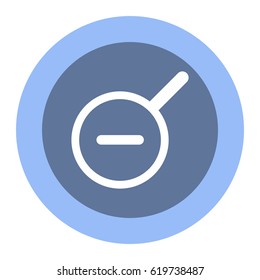 Zoom icon, flat design style