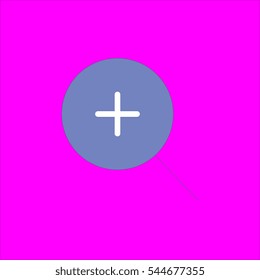 zoom in icon flat disign
