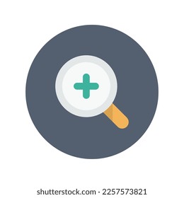 Zoom in icon, Flat vector illustration for web and mobile interface, EPS 10