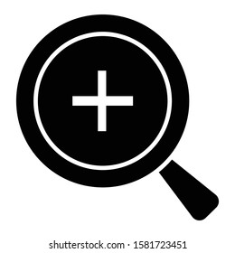 zoom icon glyph vector design