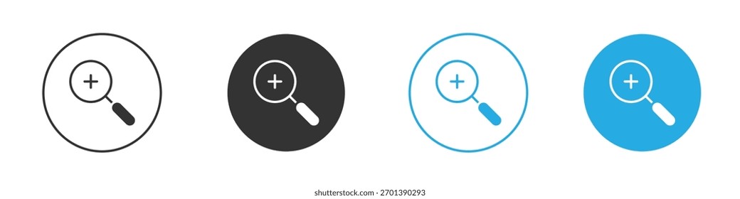 Zoom in icon. Graphic icon design template
