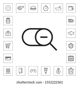 Zoom icon illustration isolated vector sign symbol