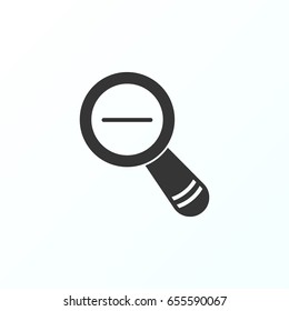 Zoom icon illustration isolated vector sign symbol