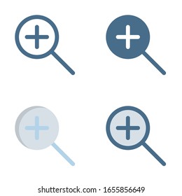 Zoomen Sie das Symbol einzeln auf weißem Hintergrund ein. für Ihr Webdesign, Logo, App, UI. Vektorillustration Grafik Illustration und bearbeitbarer Strich. EPS10.