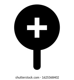 zoom in icon or logo isolated sign symbol vector illustration - high quality black style vector icons
