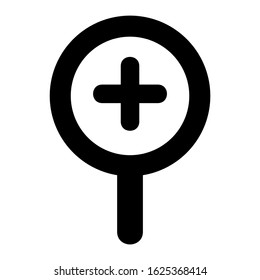 zoom in icon or logo isolated sign symbol vector illustration - high quality black style vector icons
