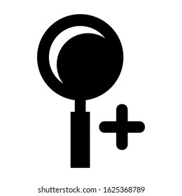 zoom in icon or logo isolated sign symbol vector illustration - high quality black style vector icons

