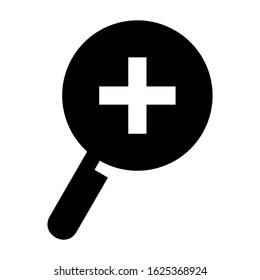 zoom in icon or logo isolated sign symbol vector illustration - high quality black style vector icons
