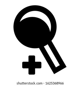 zoom in icon or logo isolated sign symbol vector illustration - high quality black style vector icons
