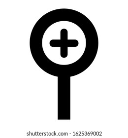 zoom in icon or logo isolated sign symbol vector illustration - high quality black style vector icons
