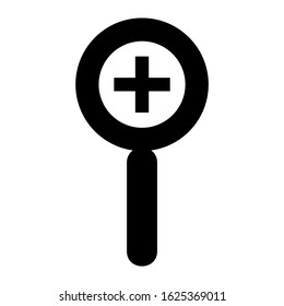 zoom in icon or logo isolated sign symbol vector illustration - high quality black style vector icons
