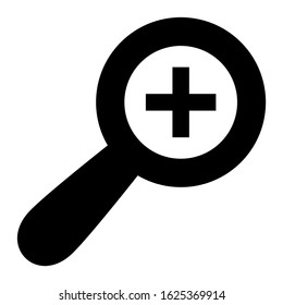 zoom in icon or logo isolated sign symbol vector illustration - high quality black style vector icons
