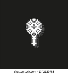 zoom in icon - magnifying glass symbol - find button