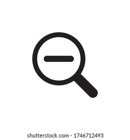 Zoom icon with magnifying vector illustration