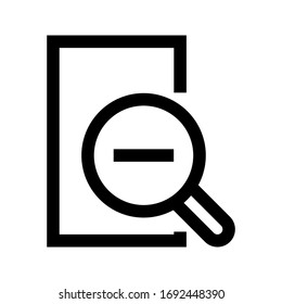 zoom icon on white background. eps 10