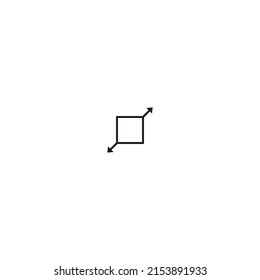 Icono de zoom sobre fondo blanco