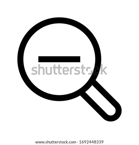 zoom icon on white background. eps 10
