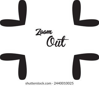 zoom icon, zoom out icon vector illustration.